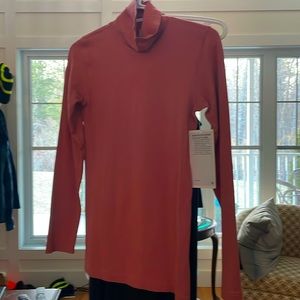 Lululemon Sz 8 Yin Vibes Turtleneck Coral Color Nwt